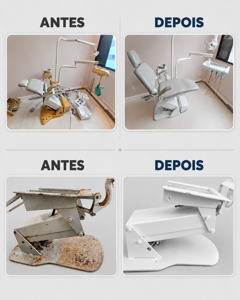 Renovação e reparos em pintura partes amareladas
